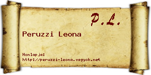 Peruzzi Leona névjegykártya